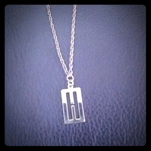 Monogram H necklace